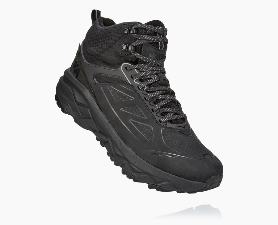 Hoka Australia One One Challenger Mid GORE-TEX - Mens Hiking Boots Black - TNFEM-7209